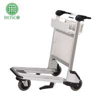 Trolley Cases Style 250KGS Load Capacity Stainless Steel Airport Luggage Trolley