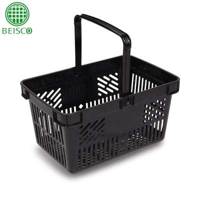 New design 28L single wide hand solid and light shopping carrying baskets for markets