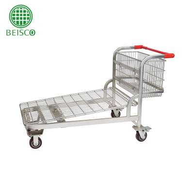 Heavy Duty and Good Quality Supermarket Cargo trolley, Warehouse cargo trolley